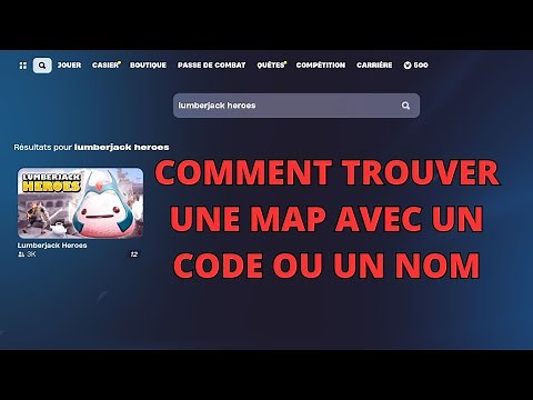 TUTO COMMENT TROUVER UNE MAP AVEC UN CODE DE MAP / TROUVER UNE MAP AVEC UN NOM FORTNITE tutorial