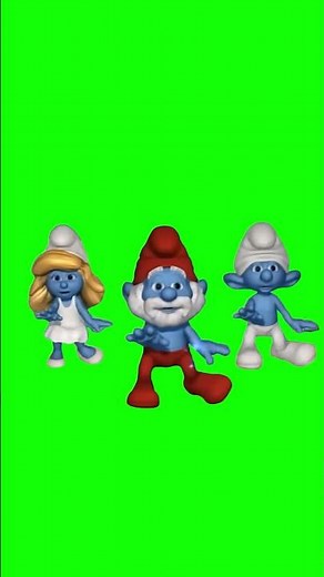 The Smurfs Dancing meme - Green Screen - Boom Shakalaka
