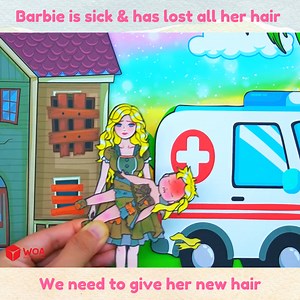 Barbie having a bad sick 😞🤒 #WOANETWORK #WOAPaperDolls | WOA Paper Dolls