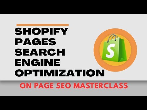 Shopify Pages Search Engine Optimization | Complete On-Page SEO Guide for Shopify Stores | Class-9