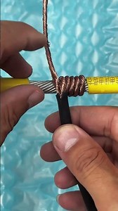 Pro Electrical Joint Method | How to Securely Wrap & Splice Heavy-Duty Copper Wire #copper #shorts