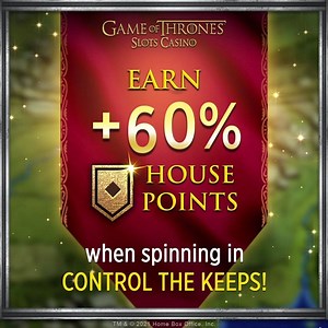 4.4K views · 603 reactions | Want to rule Westeros? We’re giving out more House Points for a LIMITED TIME when you spin in Control the Keeps. Help your House take the lead now with FREE COINS!  https://zynga.social/4f95c  Restrictions may apply | Game of Thrones Slots Casino | Facebook
