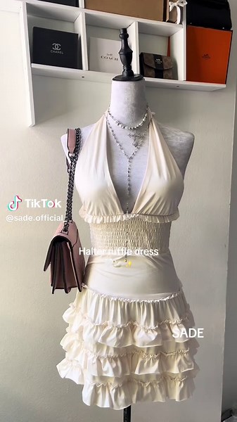 sade.official_ (@sade.official_) - Stylish Halter Ruffle Dresses from Nepal