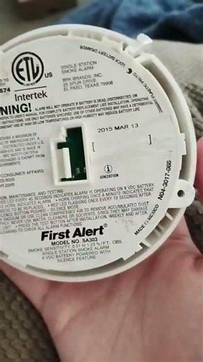 replace your smoke detector if it's old