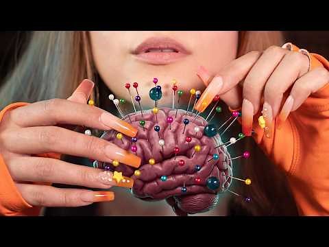 ASMR Brain Acupuncture 🧠 Sleep in 10 Minutes (Anxiety + Stress)