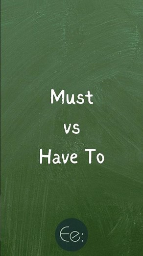 Must vs. Have To 🤔 What’s the Difference? by English explained #words #difference #meaning #tips