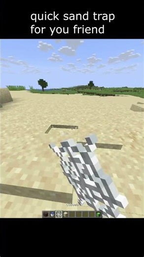quick sand trap for you friend🥀 #minecraft #shorts #bome #trend