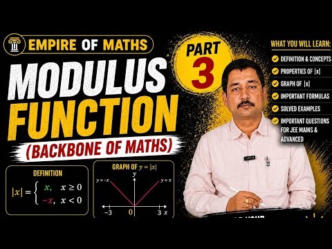 Modulus Function Part 3 | Modulus Equations | Case Method | Backbone of Maths | JEE Main & Advanced