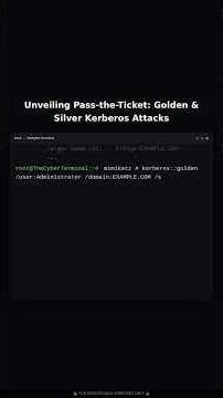 Pass-the-Ticket (PtT) Kerberos Attacks with Golden and Silver Tickets