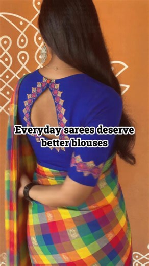 Basically Desi on Instagram: "Everyday sarees deserve better blouses. Cotton and linen sarees are worn the most, yet they’re often paired with the most basic blouses. An artistic blouse adds thought and balance to everyday dressing without making it feel heavy or overstyled. ComfyFlex cotton blouses are designed for daily saree wear—comfortable, breathable, and finished with subtle artistic prints that work well with cottons and linens. Available in 36 colours and over 300 designs, they make eve