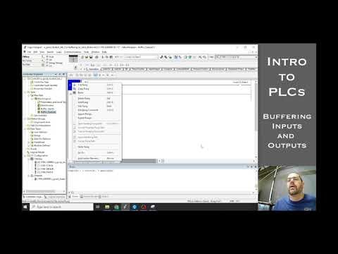 Buffering the inputs and outputs of a PLC