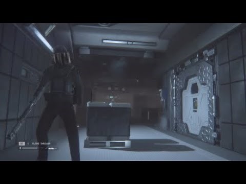 Alien: Isolation - Security Guard doesn't want to die, gets killed