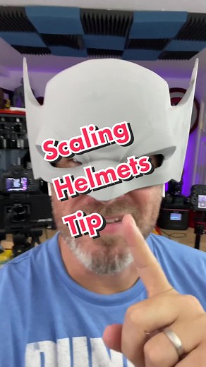 Easy way to scale your helmets for 3D Printing #3dprinting #scaling #wolverine #blackpanther #redhood #marvel