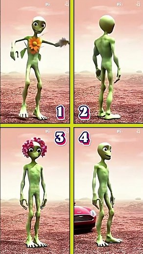 Green Alien Dance El Chombo Dame Tu Cosita feat Yeşil Uzaylı Dansı #dametucosita #shorts#cover#remix