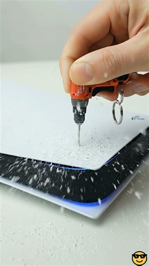 Can this tiny drill break a PS5?