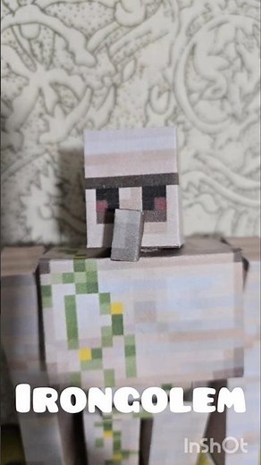 easy craftable minecraft mobs out of paper #minecraft