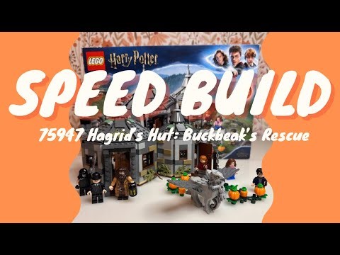 LEGO HARRY POTTER 75947 Hagrid’s Hut: Buckbeak’s Rescue - Speed build / ASMR