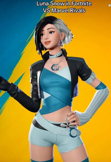 Luna Snow vs Marvel Rivals in Fortnite