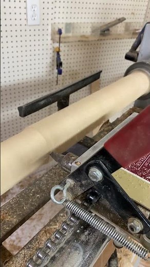 Vega Duplicator in action on the delta wood lathe