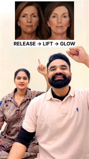 Massage the temporalis muscle for just 30 seconds a day ✨age.#FacialMassage#FaceYoga