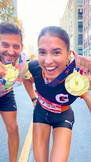633K views · 3.4K reactions | NEW YORK CITY MARATHON FINISHERS 磊 4h:03’:43” ❤️ FUN FACT: in the last video I didn’t jump because Fabio’s legs were destroyed and we would have fallen  | The Fashion Jogger | Facebook