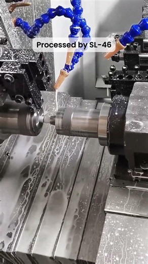 SL-46 CNC Lathe | Complex Parts Complete in One Setup with Sub-Spindle.