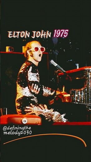 "Someone Saved My Life Tonight"- Elton John ‧ 1975 #eltonjohn #70smusic