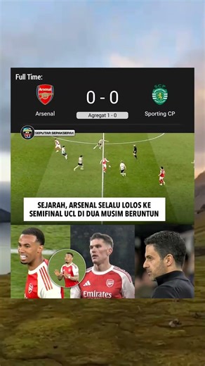 Arsenal vs Sporting CP || full-time 0 : 0 #shorts #shortvideo