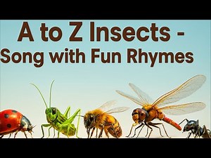 A to Z Insects for Kids Song | Learn Insects Names with Fun Rhymes
