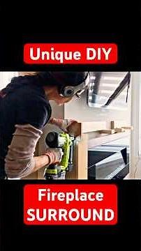 Fireplace SURROUND #DIYfireplace #FirePlaceSurround #DIYproject #FirePlaceIdeas #cementDECOR
