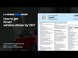HOW TO GET YOUR SMART WINDOW STICKER BY VIN? | Smart Window Sticker Lookup Guide
