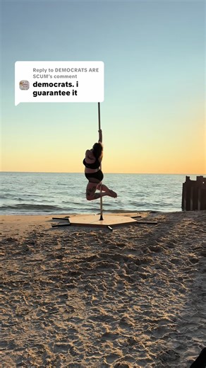 Replying to @DEMOCRATS ARE SCUM ummmmm what?! Gonna understand how my works out are political but OK. 🤷‍♀️💖😘 #poletok #aerial #lgbtqia #strong 💯