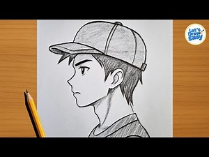 How to Draw Anime Boy with Cap | Easy anime boy Drawing | Step by Step