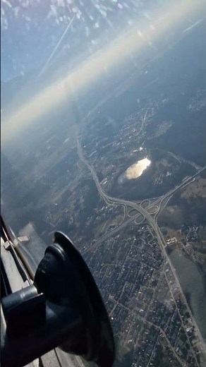 SZD 51 Junior Glider Flight Over Bydgoszcz Poland | Cockpit View EPBY Thermal Climb