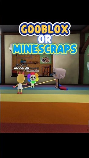 what do you play? GOOBLOX OR MINESCRAPS? #memes #roblox #trending #dandysworld #minecraft #skibidi