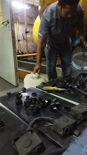 adding water to the generator battery