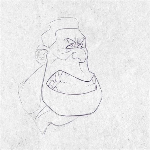 Draw an Angry Stylized Character – Simple Shapes & Bold Expression 😠✏️