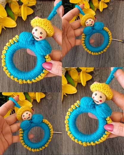I made these cute keychains from wooden rings and received 100 orders. (PART 1 | Knitter