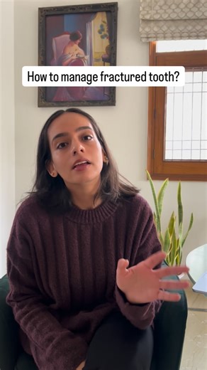 Dr. Anoushka Yadav on Instagram: "So when the patient arrives with fractured part of tooth then you can use it to make palatal index and do your composite restoration. Easy and saves times. Why I didn’t bond the fractured segment back? Since there is enough data on longevity of composite staying at its place compared to the bonded fractured segment. Also since the patient was travelling it would have been wrong to put them at the risk of it getting it fractured."