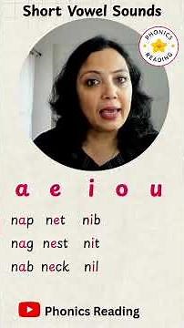 Short Vowel Sounds CVC Words #phonics