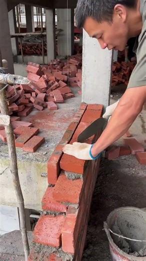 "This Man Easily Completed His Building." #constructionchannel #buildingconstruction #wood