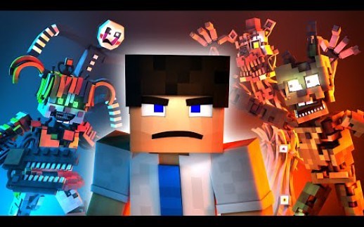 【fnaf/Minecraft】“断开连接Disconnected”整部电影FNAF SL动画音乐录影带