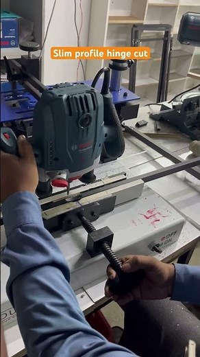 How to make hinge hole in 20mm and 19mm profile shutters explained