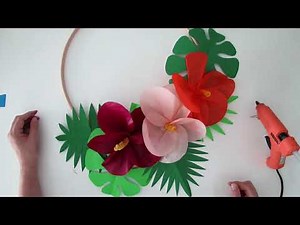 DIY Tropical Paper Flowers: Learn Step-by-Step How-To in Minutes