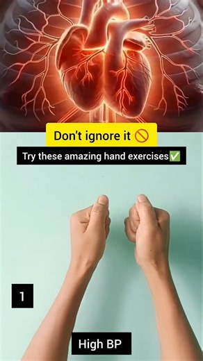 Try these amazing hand exercise ✅#handexercises #hearthealth #bloodcirculation #healthtips #shorts