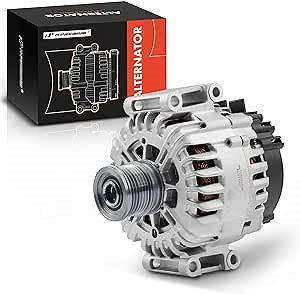 A-Premium Alternator Compatible with Mercedes-Benz Sprinter 2500 3500 10-18 & Dodge Sprinter 2500 3500 2009 & Freightliner Sprinter, V6 3.0L, 12V 220A CW 7-Groove Clutch Pulley, Replace# 68022877AA
