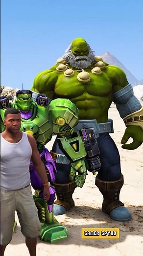 Daddu Hulk And Robot Hulk Fight Against Pink Hulk And Saved Iron Man #shorts