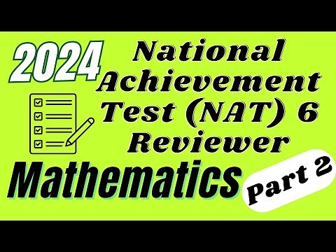 2024 NAT Reviewer for 6th Grade Mathematics Part 2 / 50 Questions / 6th Grade Mathematics MELC