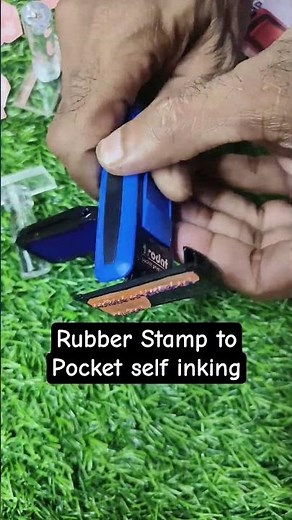 Rubber Stamp to pocket self inking Stamp how to #stampfactory #saiyaara