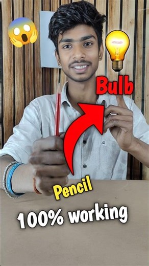 DIY PENCIL BULB 💡 #shorts #ghatiyavlog